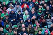 29 April 2023; Spectators in the rain before the Munster GAA Hurling Senior Championship Round 2 match between Limerick and Clare at TUS Gaelic Grounds in Limerick. Photo by Piaras Ó Mídheach/Sportsfile