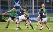 29 April 2023; Nichola Fryday of Ireland is tackled by Louise McMillan of Scotland during the TikTok Women's Six Nations Rugby Championship match between Scotland and Ireland at DAM Health Stadium in Edinburgh, Scotland. Photo by Paul Devlin/Sportsfile