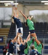29 April 2023; A first half lineout during the TikTok Women's Six Nations Rugby Championship match between Scotland and Ireland at DAM Health Stadium in Edinburgh, Scotland. Photo by Paul Devlin/Sportsfile