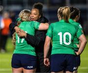 29 April 2023; Grace Moore and Sadhbh McGrath of Ireland after the TikTok Women's Six Nations Rugby Championship match between Scotland and Ireland at DAM Health Stadium in Edinburgh, Scotland. Photo by Paul Devlin/Sportsfile