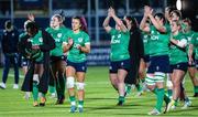 29 April 2023; Ireland players applaud the fans after the TikTok Women's Six Nations Rugby Championship match between Scotland and Ireland at DAM Health Stadium in Edinburgh, Scotland. Photo by Paul Devlin/Sportsfile