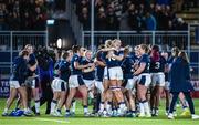 29 April 2023; Scotland players celebrate after the TikTok Women's Six Nations Rugby Championship match between Scotland and Ireland at DAM Health Stadium in Edinburgh, Scotland. Photo by Paul Devlin/Sportsfile