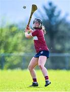 29 April 2023; Caoimhe McCormack  of Westmeath during the Electric Ireland Camogie Minor B All-Ireland Championship Semi Final match between Roscommon and Westmeath at Templeport St. Aidan’s in Corrasmongan, Cavan. Photo by Stephen Marken/Sportsfile