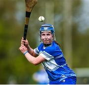 29 April 2023; Eimear Hassett of Laois during the Electric Ireland Camogie Minor B All-Ireland Championship Semi-Final match between Carlow and Laois at Banagher in Offaly. Photo by Tom Beary/Sportsfile