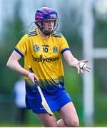 29 April 2023; Síofra Hession of Roscommon during the Electric Ireland Camogie Minor B All-Ireland Championship Semi Final match between Roscommon and Westmeath at Templeport St. Aidan’s in Corrasmongan, Cavan. Photo by Stephen Marken/Sportsfile