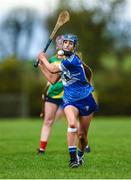 29 April 2023; Kaylee O'Keefe of Laois during the Electric Ireland Camogie Minor B All-Ireland Championship Semi-Final match between Carlow and Laois at Banagher in Offaly. Photo by Tom Beary/Sportsfile