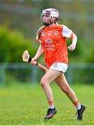 29 April 2023; Erin Murphy of Armagh during the Electric Ireland Camogie Minor C All-Ireland Championship Semi Final match between Armagh and Down at Templeport St. Aidan’s in Corrasmongan, Cavan. Photo by Stephen Marken/Sportsfile