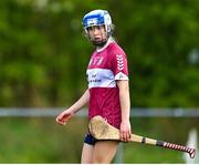 29 April 2023; Anya Boyle of Westmeath during the Electric Ireland Camogie Minor B All-Ireland Championship Semi Final match between Roscommon and Westmeath at Templeport St. Aidan’s in Corrasmongan, Cavan. Photo by Stephen Marken/Sportsfile