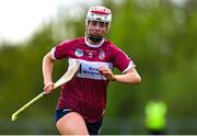 29 April 2023; Clare Gaffney of Westmeath during the Electric Ireland Camogie Minor B All-Ireland Championship Semi Final match between Roscommon and Westmeath at Templeport St. Aidan’s in Corrasmongan, Cavan. Photo by Stephen Marken/Sportsfile