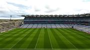 30 April 2023; A general view of the pitch and stadium before the Leinster GAA Football Senior Championship Semi Final match between Louth and Offaly at Croke Park in Dublin. Photo by Seb Daly/Sportsfile