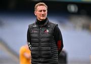 30 April 2023; Louth GAA Chairman Peter Fitzpatrick before the Leinster GAA Football Senior Championship Semi Final match between Louth and Offaly at Croke Park in Dublin. Photo by Ben McShane/Sportsfile