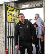 30 April 2023; Kilkenny manager Derek Lyng arrives before the Leinster GAA Hurling Senior Championship Round 2 match between Kilkenny and Galway at UPMC Nowlan Park in Kilkenny. Photo by Harry Murphy/Sportsfile