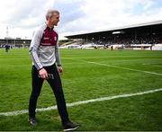30 April 2023; Galway manager Henry Shefflin walks the pitch before the Leinster GAA Hurling Senior Championship Round 2 match between Kilkenny and Galway at UPMC Nowlan Park in Kilkenny. Photo by Harry Murphy/Sportsfile