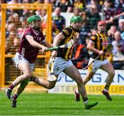 30 April 2023; Eoin Cody of Kilkenny is tackled by Jack Grealish of Galway during the Leinster GAA Hurling Senior Championship Round 2 match between Kilkenny and Galway at UPMC Nowlan Park in Kilkenny. Photo by Ray McManus/Sportsfile