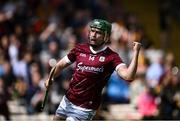 30 April 2023; Brian Concannon of Galway celebrates after scoring his side's first goal during the Leinster GAA Hurling Senior Championship Round 2 match between Kilkenny and Galway at UPMC Nowlan Park in Kilkenny. Photo by Harry Murphy/Sportsfile