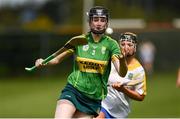 30 April 2023; Roisin Quinn of Kerry during the Electric Ireland Camogie Minor C All-Ireland Championship Semi Final match between Kerry and Wicklow at St. Flannan's Park in Moneygall, Tipperary. Photo by Tom Beary/Sportsfile