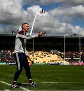 30 April 2023; Galway manager Henry Shefflin encourages his team late in the Leinster GAA Hurling Senior Championship Round 2 match between Kilkenny and Galway at UPMC Nowlan Park in Kilkenny. Photo by Harry Murphy/Sportsfile