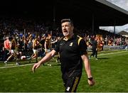 30 April 2023; Kilkenny manager Derek Lyng reacts after the Leinster GAA Hurling Senior Championship Round 2 match between Kilkenny and Galway at UPMC Nowlan Park in Kilkenny. Photo by Harry Murphy/Sportsfile