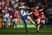 30 April 2023; Jack Fagan of Waterford in action against Ciaran Joyce of Cork during the Munster GAA Hurling Senior Championship Round 2 match between Cork and Waterford at Páirc Uí Chaoimh in Cork. Photo by David Fitzgerald/Sportsfile