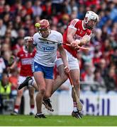 30 April 2023; Declan Dalton of Cork in action against Calum Lyons of Waterford during the Munster GAA Hurling Senior Championship Round 2 match between Cork and Waterford at Páirc Uí Chaoimh in Cork. Photo by Brendan Moran/Sportsfile
