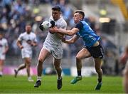 30 April 2023; Alex Beirne of Kildare in action against Tom Lahiff of Dublin during the Leinster GAA Football Senior Championship Semi Final match between Dublin and Kildare at Croke Park in Dublin. Photo by Ben McShane/Sportsfile