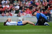 30 April 2023; Michael Kiely of Waterford receives treatment during the Munster GAA Hurling Senior Championship Round 2 match between Cork and Waterford at Páirc Uí Chaoimh in Cork. Photo by David Fitzgerald/Sportsfile