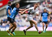 30 April 2023; Paul Cribbin of Kildare in action against Paul Mannion of Dublin during the Leinster GAA Football Senior Championship Semi Final match between Dublin and Kildare at Croke Park in Dublin. Photo by Ben McShane/Sportsfile