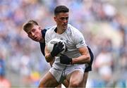 30 April 2023; Mick O'Grady of Kildare in action against Seán Bugler of Dublin during the Leinster GAA Football Senior Championship Semi Final match between Dublin and Kildare at Croke Park in Dublin. Photo by Ben McShane/Sportsfile