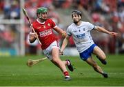 30 April 2023; Brian Roche of Cork in action against Jamie Barron of Waterford during the Munster GAA Hurling Senior Championship Round 2 match between Cork and Waterford at Páirc Uí Chaoimh in Cork. Photo by David Fitzgerald/Sportsfile