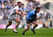 30 April 2023; Jack McCaffrey of Dublin in action against Ben McCormack of Kildare during the Leinster GAA Football Senior Championship Semi Final match between Dublin and Kildare at Croke Park in Dublin. Photo by Ben McShane/Sportsfile