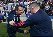 30 April 2023; Waterford manager Davy Fitzgerald, left, and Cork manager Pat Ryan after the Munster GAA Hurling Senior Championship Round 2 match between Cork and Waterford at Páirc Uí Chaoimh in Cork. Photo by David Fitzgerald/Sportsfile
