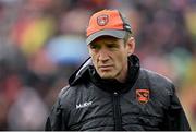 30 April 2023; Armagh manager Kieran McGeeney during the Ulster GAA Football Senior Championship Semi Final match between Armagh and Down at St Tiernach’s Park in Clones, Monaghan. Photo by Ramsey Cardy/Sportsfile