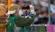 30 April 2023; A photographer at work during the Leinster GAA Hurling Senior Championship Round 2 match between Kilkenny and Galway at UPMC Nowlan Park in Kilkenny. Photo by Ray McManus/Sportsfile