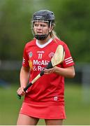 30 April 2023; Oilibhia Farley of Tyrone during the Electric Ireland Camogie Minor C All-Ireland Championship Shield Final match between Donegal and Tyrone at Tír na nÓg Randalstown in Antrim. Photo by Stephen Marken/Sportsfile