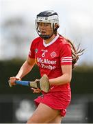 30 April 2023; Gráinne Cassidy of Tyrone during the Electric Ireland Camogie Minor C All-Ireland Championship Shield Final match between Donegal and Tyrone at Tír na nÓg Randalstown in Antrim. Photo by Stephen Marken/Sportsfile