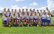 30 April 2023; The Wicklow panel team photo prior to the Electric Ireland Camogie Minor C All-Ireland Championship Semi Final match between Kerry and Wicklow at St. Flannan's Park in Moneygall, Tipperary. Photo by Tom Beary/Sportsfile