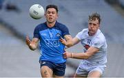 30 April 2023; David Byrne of Dublin in action against Darragh Kirwan of Kildare during the Leinster GAA Football Senior Championship Semi Final match between Dublin and Kildare at Croke Park in Dublin. Photo by Seb Daly/Sportsfile