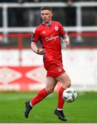 28 April 2023; Kameron Ledwidge of Shelbourne during the SSE Airtricity Men's Premier Division match between Shelbourne and Cork City at Tolka Park in Dublin. Photo by Harry Murphy/Sportsfile