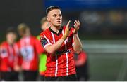 28 April 2023; Ben Doherty of Derry City after the SSE Airtricity Men's Premier Division match between Derry City and St Patrick's Athletic at The Ryan McBride Brandywell Stadium in Derry. Photo by Ramsey Cardy/Sportsfile