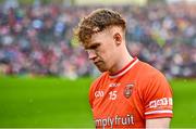 30 April 2023; Conor Turbitt of Armagh before the Ulster GAA Football Senior Championship Semi Final match between Armagh and Down at St Tiernach’s Park in Clones, Monaghan. Photo by Ramsey Cardy/Sportsfile