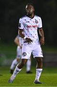28 April 2023; Jonathan Afolabi of Bohemians during the SSE Airtricity Men's Premier Division match between UCD and Bohemians at the UCD Bowl in Dublin. Photo by Ben McShane/Sportsfile