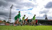 1 May 2023; Cork City players warm up before the SSE Airtricity Men's Premier Division match between Bohemians and Cork City at Dalymount Park in Dublin. Photo by Harry Murphy/Sportsfile
