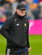 23 April 2023; Clare manager Brian Lohan before the Munster GAA Hurling Senior Championship Round 1 match between Clare and Tipperary at Cusack Park in Ennis, Clare. Photo by Ray McManus/Sportsfile