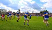 23 April 2023; Tipperary players go through a warm up routine before the Munster GAA Hurling Senior Championship Round 1 match between Clare and Tipperary at Cusack Park in Ennis, Clare. Photo by Ray McManus/Sportsfile