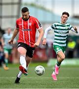 1 May 2023; Shane McEleney of Derry City during the SSE Airtricity Men's Premier Division match between Derry City and Shamrock Rovers at The Ryan McBride Brandywell Stadium in Derry. Photo by Ramsey Cardy/Sportsfile
