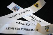 2 May 2023; The teams drawn in Group 1 for the Sam Maguire Cup, Munster winner, Leinster runner-up, Mayo and Cork during the GAA Football All-Ireland Senior Championship and Tailteann Cup draws at Croke Park in Dublin. Photo by Brendan Moran/Sportsfile