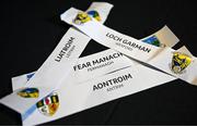 2 May 2023; The teams drawn in Group 4 for the Tailteann Cup, Fermanagh, Antrim, Wexford and Leitrim during the GAA Football All-Ireland Senior Championship and Tailteann Cup draws at Croke Park in Dublin. Photo by Brendan Moran/Sportsfile