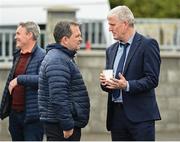 2 May 2023; At the launch of The Dillon Quirke Foundation fundraising in association with The Circet All-Ireland GAA Golf Challenge at the Clonoulty-Rossmore GAA Club in Tipperary is Waterford manager Davy Fitzgerald and Limerick manager John Kiely. The Foundation are calling on all GAA clubs to provide €100 towards providing cardiac screening across the association. To donate, visit bit.ly/doitfordillon. Photo by Harry Murphy/Sportsfile