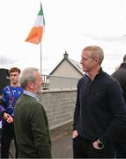 2 May 2023; At the launch of The Dillon Quirke Foundation fundraising in association with The Circet All-Ireland GAA Golf Challenge at the Clonoulty-Rossmore GAA Club in Tipperary is is Former GAA president Seán Kelly and Galway manager Henry Shefflin. The Foundation are calling on all GAA clubs to provide €100 towards providing cardiac screening across the association. To donate, visit bit.ly/doitfordillon. Photo by Harry Murphy/Sportsfile