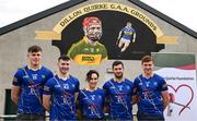 2 May 2023; At the launch of The Dillon Quirke Foundation fundraising in association with The Circet All-Ireland GAA Golf Challenge at the Clonoulty-Rossmore GAA Club in Tipperary is mother of Dillon Quirke Hazel, centre, with Tipperary hurlers, from left, Jack Ryan, Craig Morgan, Cathal Barrett and Enda Heffernan. The Foundation are calling on all GAA clubs to provide €100 towards providing cardiac screening across the association. To donate, visit bit.ly/doitfordillon. Photo by Harry Murphy/Sportsfile